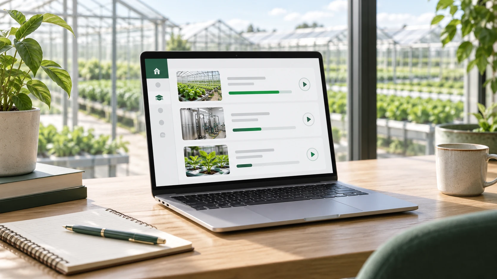 Illustrative online learning concept, not the live platform